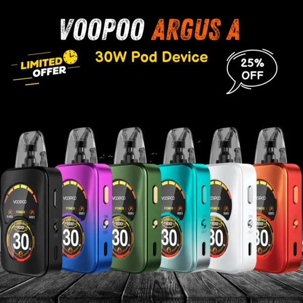 Voopoo Argus A Kit 30W Pod System Powerful Device