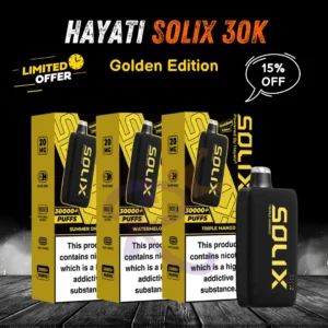 Hayati Solix 30K puffs Golden Edition Disposable Vape