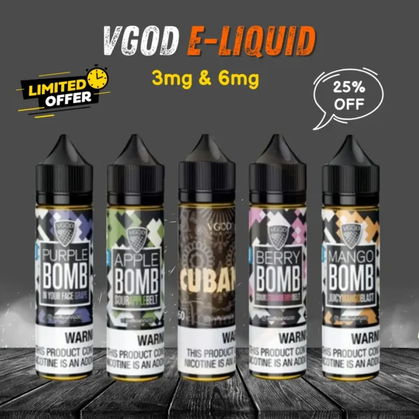 VGOD E-Liquid 3mg & 6mg – Premium Vape Juice