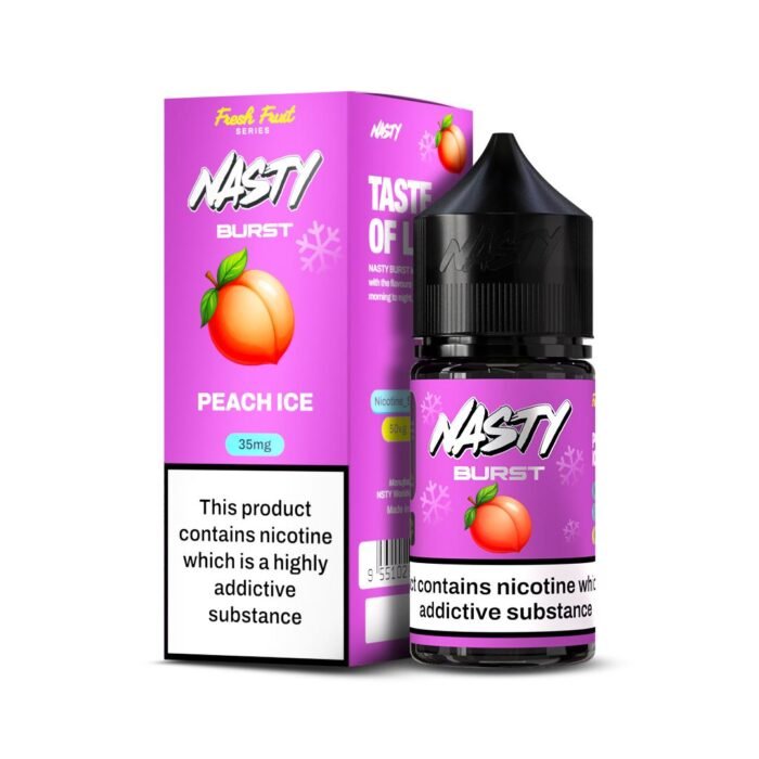 Nasty-Burst-Salt-E-liquid-Peach-Ice
