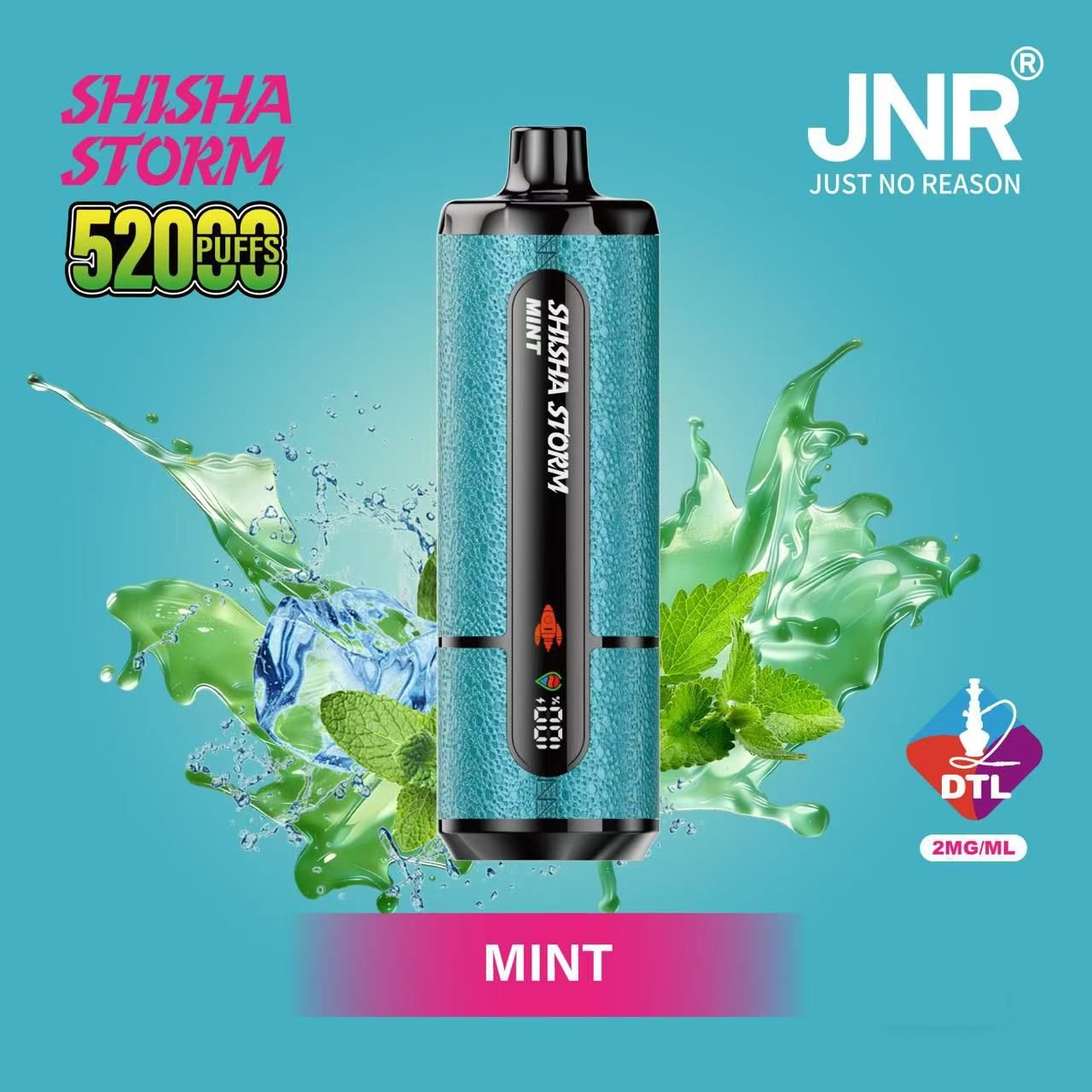 JNR Shisha Storm 52000 Puffs Mint