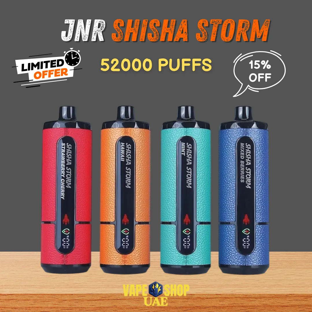 JNR Shisha Storm 52K Puffs 20mg Disposable Vape In Dubai UAE