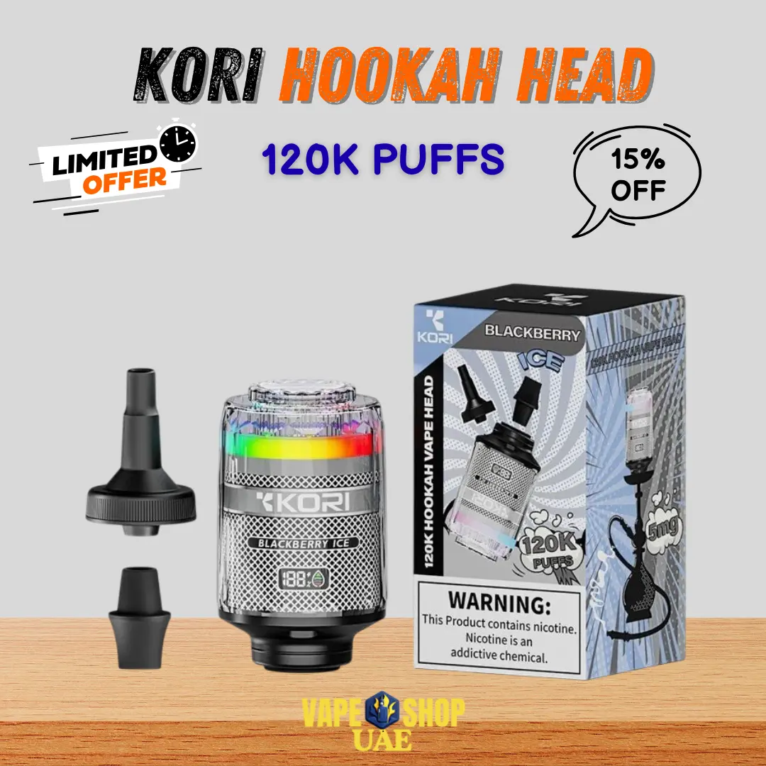 Kori Hookah Head 120K Puffs Disposable Vape In UAE