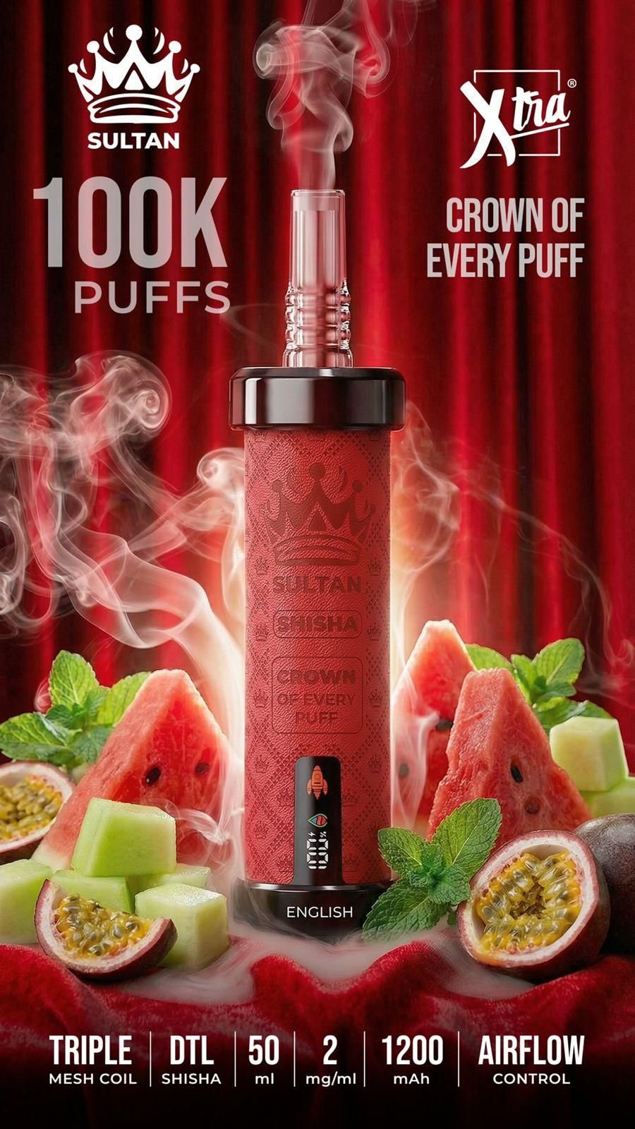 Sultan Shisha 100K English (Love 66)