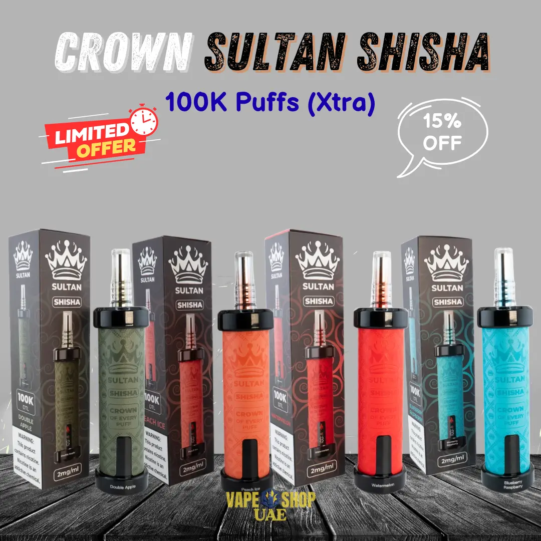 Sultan Shisha 100K Puffs 2mg Disposable Vape In Dubai, UAE