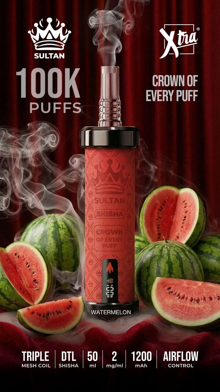 Sultan Shisha 100K Watermelon